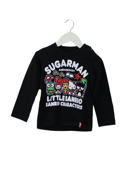 A Black Long Sleeve Tops from Sugarman in size 2T for neutral. (Front View)