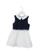 A Navy Sleeveless Dresses from Chickeeduck in size 12-18M for girl. (Front View)