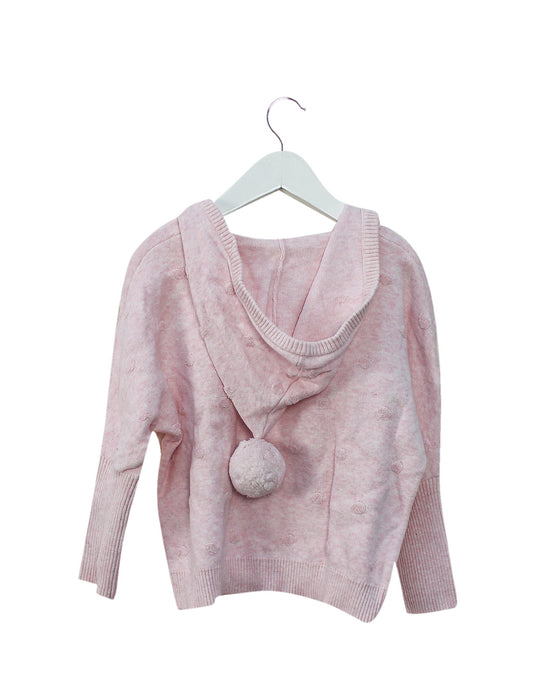 A Pink Sweatshirts from Seed in size XS for girl. (Back View)