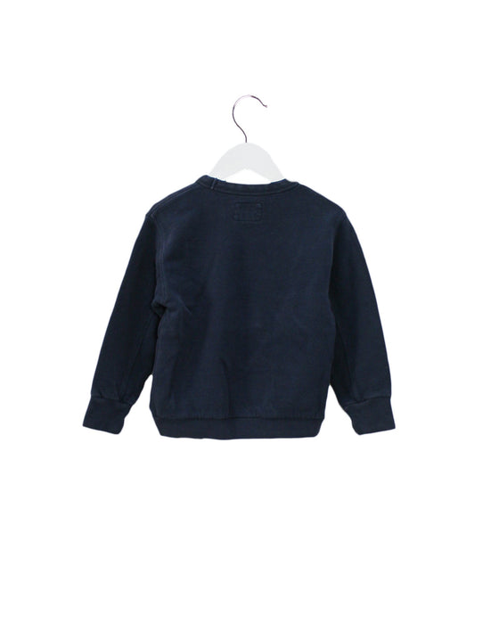 A Navy Crewneck Sweatshirts from Finger in the Nose in size 2T for boy. (Back View)