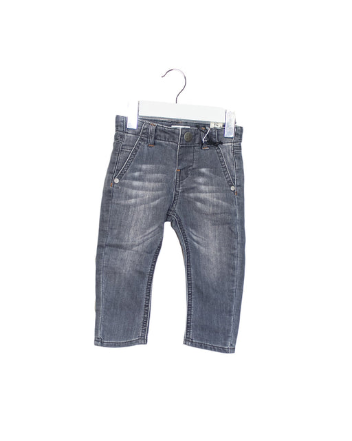 A Grey Jeans from IKKS in size 6-12M for boy. (Front View)