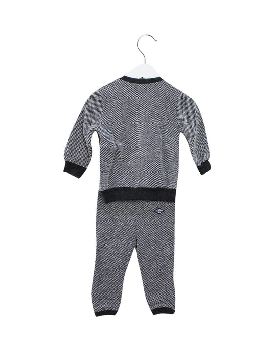 A Grey Pants Sets from IKKS in size 6-12M for boy. (Back View)