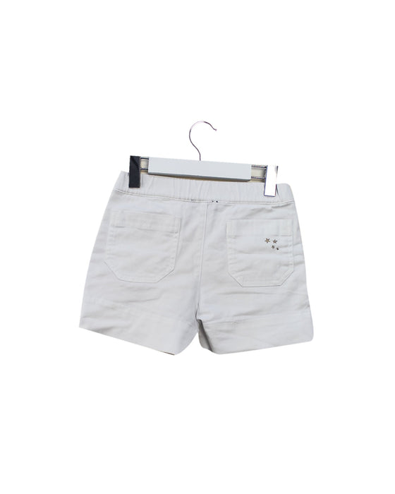A White Shorts from Velveteen in size 4T for girl. (Back View)