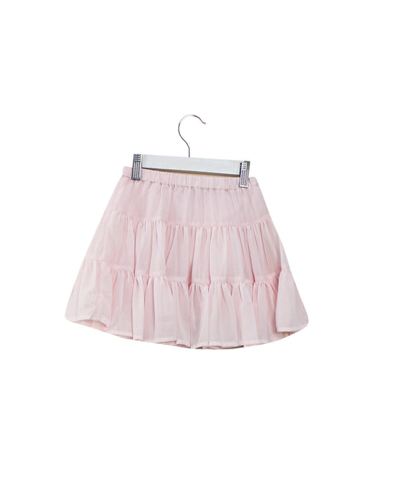 A Pink Short Skirts from Lili Gaufrette in size 4T for girl. (Back View)