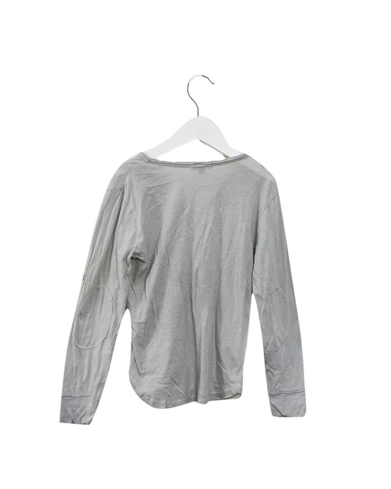 A Grey Long Sleeve Tops from Emile et Ida in size 8Y for girl. (Back View)