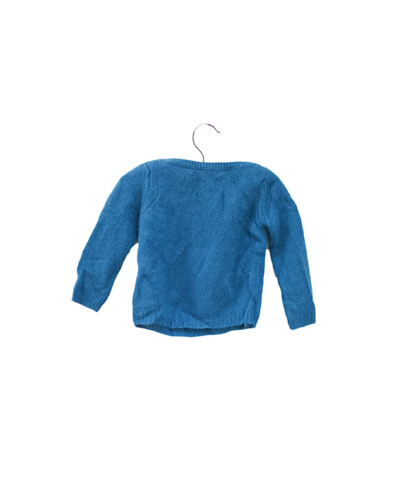A Teal Knit Sweaters from Caramel Baby & Child in size 0-3M for girl. (Back View)