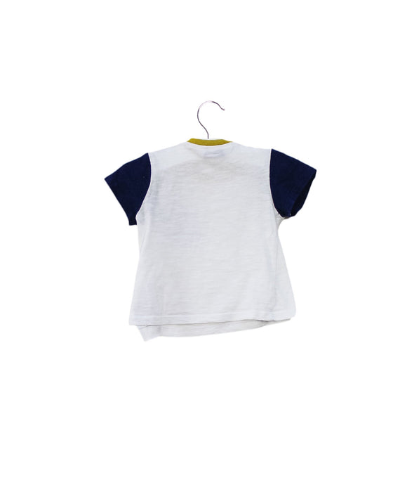 A White Short Sleeve T Shirts from Mayoral in size 3-6M for boy. (Back View)