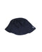 A Navy Sun Hats from Petit Bateau in size 3-6M for boy. (Front View)