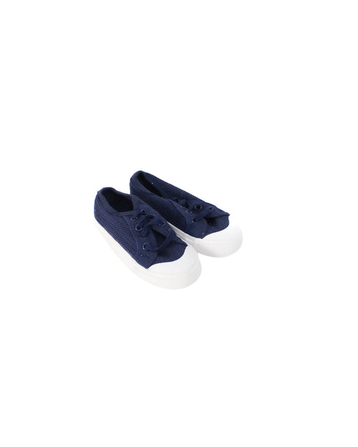 A Navy Sneakers from Seed in size 4T for neutral. (Front View)