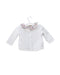 A White Long Sleeve Tops from Jacadi in size 3-6M for girl. (Back View)