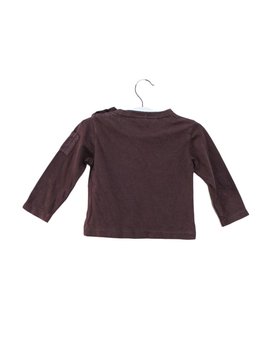 A Brown Long Sleeve Tops from Caramel Baby & Child in size 0-3M for girl. (Back View)