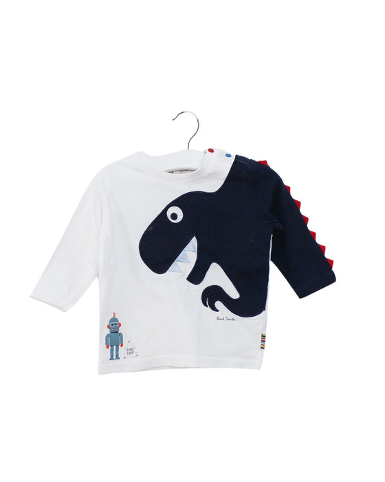 A White Long Sleeve Tops from Paul Smith in size 3-6M for neutral. (Front View)