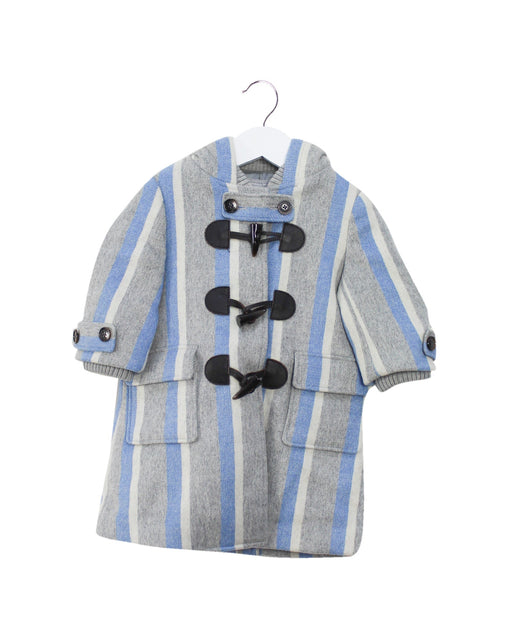 A Grey Coats from Nicholas & Bears in size 6-12M for girl. (Front View)