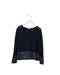 A Navy Knit Sweaters from Bonpoint in size 8Y for girl. (Front View)