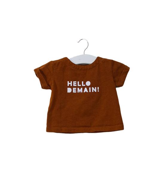 A Brown Short Sleeve T Shirts from Jacadi in size 0-3M for boy. (Front View)