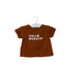 A Brown Short Sleeve T Shirts from Jacadi in size 0-3M for boy. (Front View)