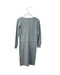 A Teal Long Sleeve Dresses from Excuse My French in size 8Y for girl. (Back View)
