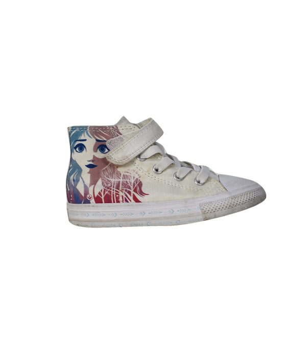 A White Sneakers from Converse in size 3T for girl. (Back View)