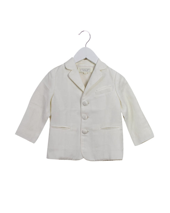 A White Blazers from Nicholas & Bears in size 12-18M for boy. (Front View)