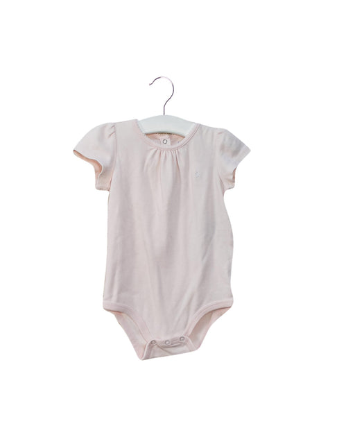 A Pink Short Sleeve Bodysuits from Ralph Lauren in size 6-12M for girl. (Front View)