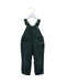 A Green Long Overalls from Petit Bateau in size 6-12M for boy. (Front View)