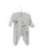 A White Onesies from Natures Purest in size 0-3M for neutral. (Front View)