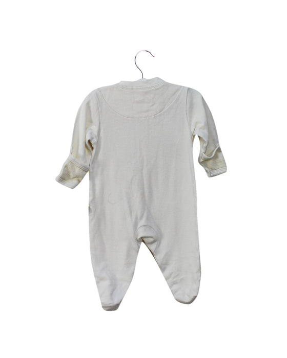 A White Onesies from Natures Purest in size 0-3M for neutral. (Back View)