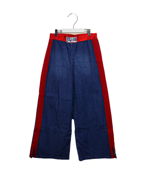 A Blue Casual Pants from Stella Jean Kids in size 12Y for girl. (Front View)