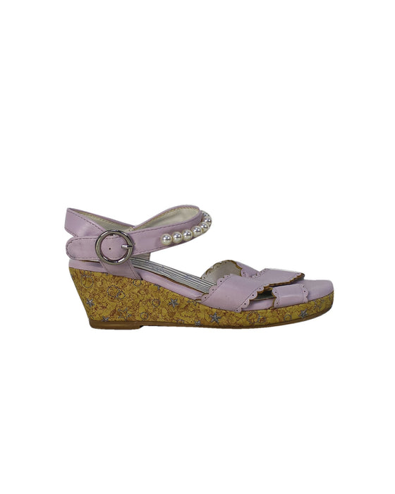 A Purple Sandals from Mezzo Piano in size 18-24M for girl. (Back View)