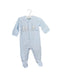 A Blue Long Sleeve Jumpsuits from Chicco in size 0-3M for boy. (Front View)