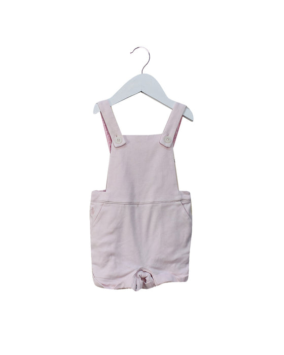 A Pink Sleeveless Rompers from Ralph Lauren in size 3-6M for girl. (Front View)