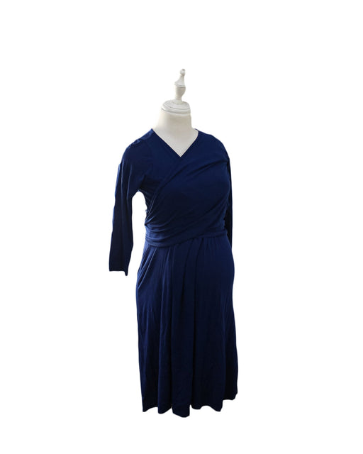 A Blue Long Sleeve Dresses from Isabella Oliver in size S for maternity. (Front View)