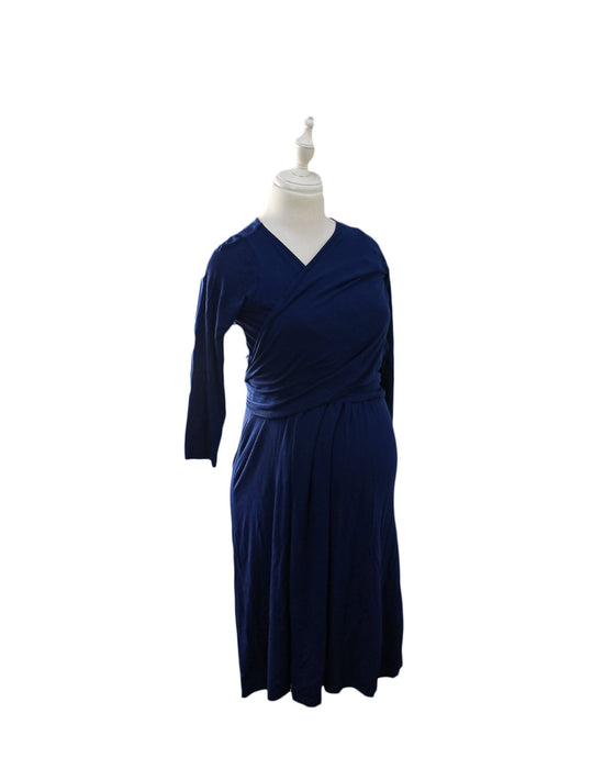 A Blue Long Sleeve Dresses from Isabella Oliver in size S for maternity. (Front View)