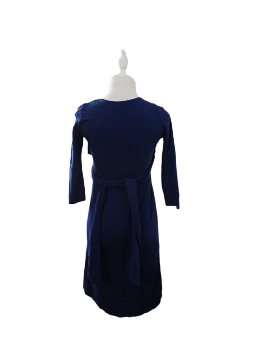 A Blue Long Sleeve Dresses from Isabella Oliver in size S for maternity. (Back View)