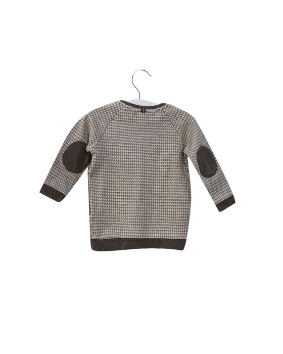 A Brown Crewneck Sweatshirts from Tartine et Chocolat in size 12-18M for boy. (Back View)