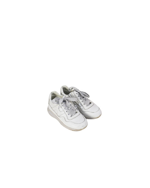 A White Sneakers from Hogan in size 4T for girl. (Front View)