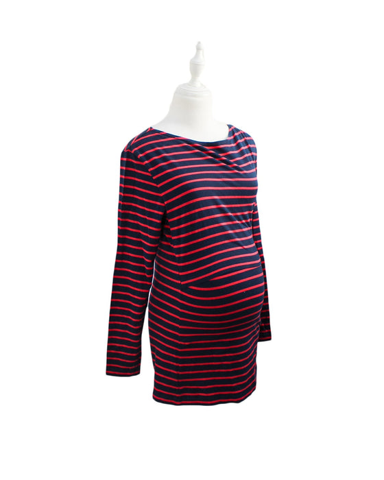 A Navy Long Sleeve Tops from Boob in size S for maternity. (Front View)