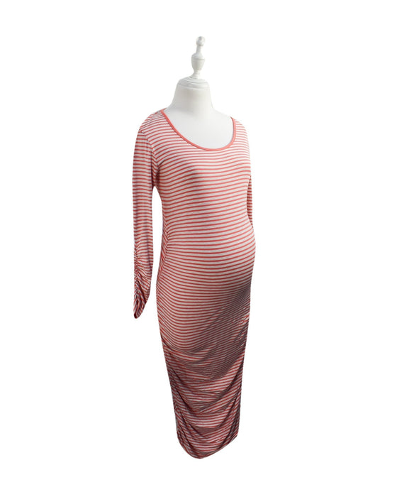 A Pink Long Sleeve Dresses from Isabella Oliver in size S for maternity. (Front View)