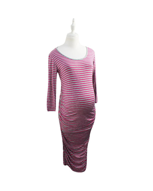 A Pink Long Sleeve Dresses from Isabella Oliver in size S for maternity. (Front View)