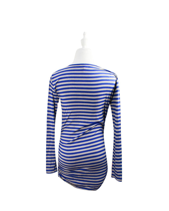 A Blue Long Sleeve Tops from Isabella Oliver in size S for maternity. (Back View)