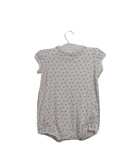 A Pink Short Sleeve Rompers from Ralph Lauren in size 3-6M for girl. (Back View)