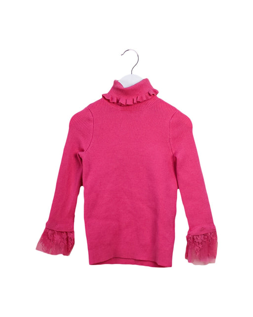 A Pink Knit Sweaters from Nicholas & Bears in size 3T for girl. (Front View)