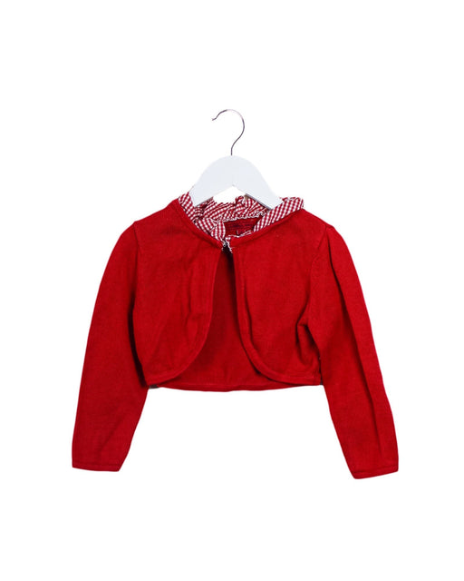 A Red Cardigans from Nicholas & Bears in size 4T for girl. (Front View)