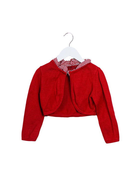 A Red Cardigans from Nicholas & Bears in size 4T for girl. (Front View)