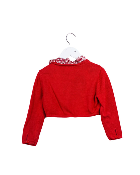 A Red Cardigans from Nicholas & Bears in size 4T for girl. (Back View)