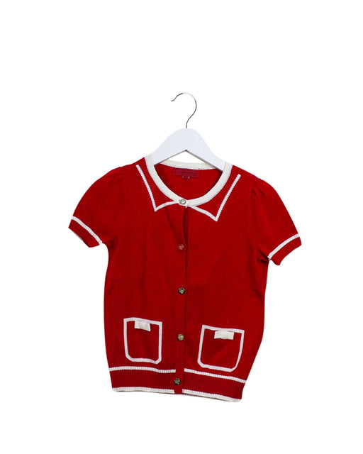 A Red Short Sleeve Tops from Nicholas & Bears in size 4T for girl. (Front View)