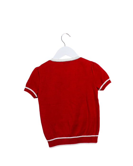 A Red Short Sleeve Tops from Nicholas & Bears in size 4T for girl. (Back View)