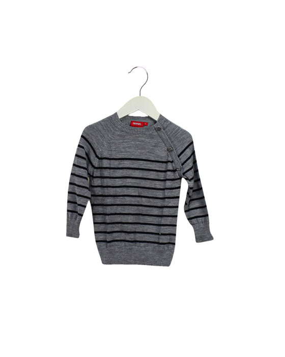 A Grey Knit Sweaters from Ferrari in size 2T for girl. (Front View)