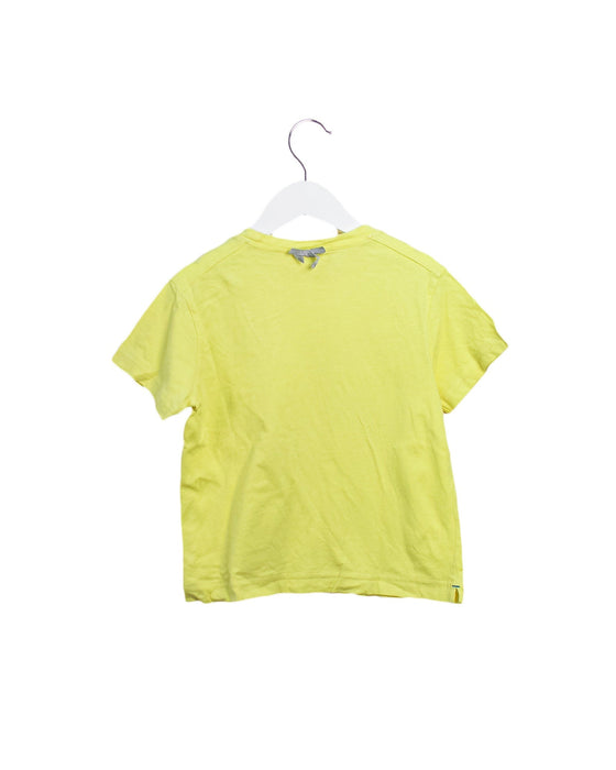 A Yellow Short Sleeve T Shirts from Ragmart in size 5T for girl. (Back View)