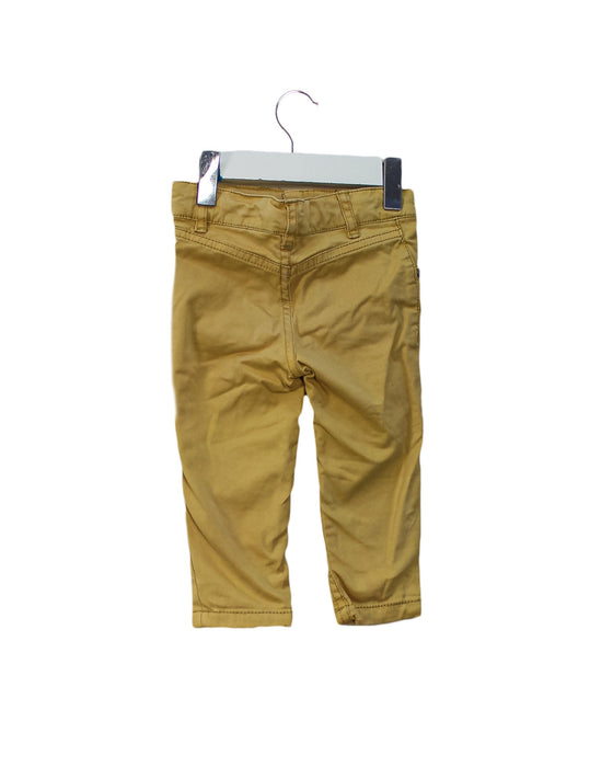 A Yellow Casual Pants from 3Pommes in size 6-12M for boy. (Back View)